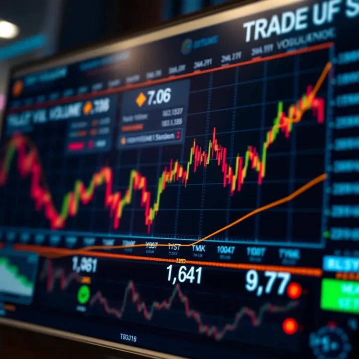 Trading Volume Trends in the New York Session Chart showing trading volume fluctuations during the New York session