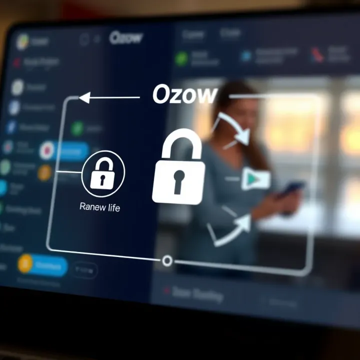 Ozow Online Payment Security and Confirmation Illustration of online payment confirmation with secure transaction symbols