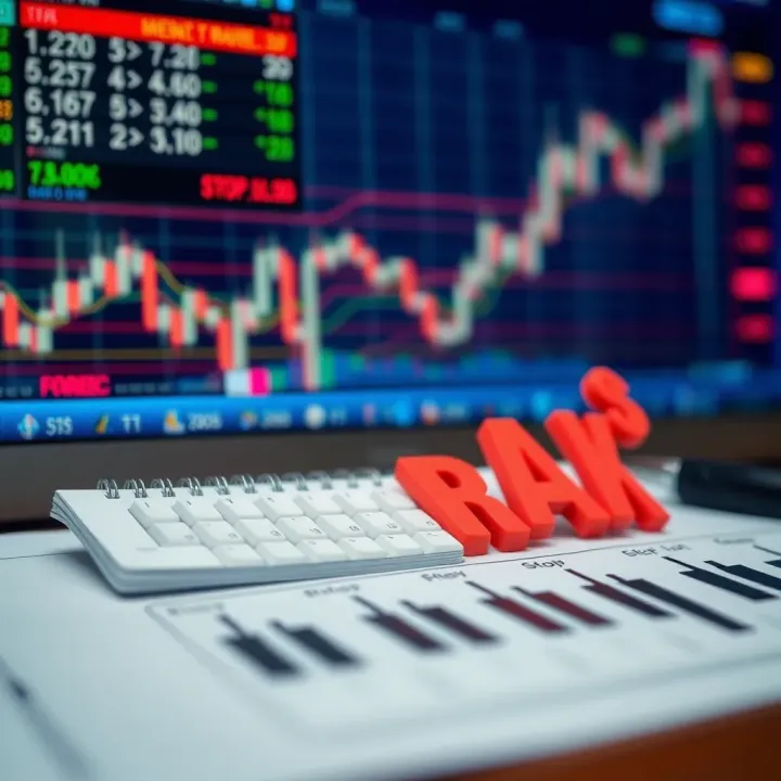 Illustration of risk management strategies including stop-loss and portfolio diversification