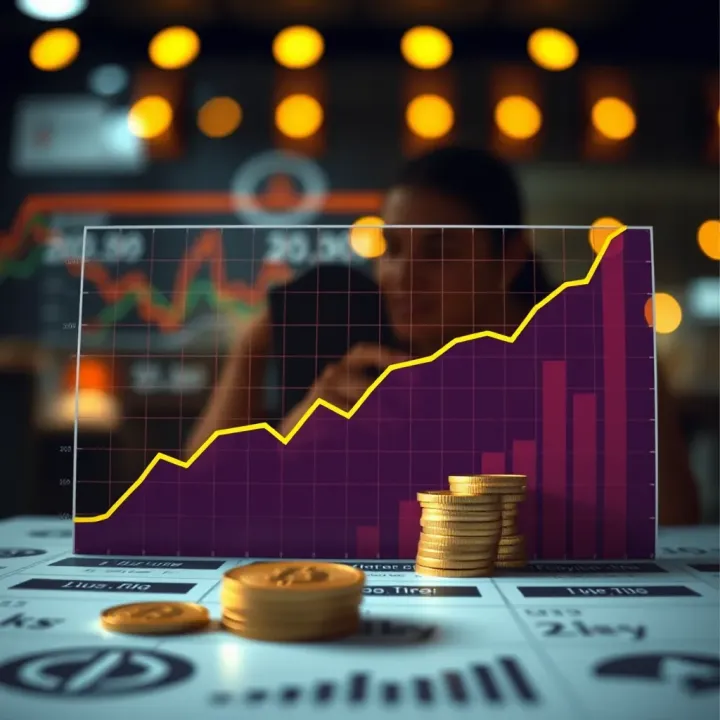 Cryptocurrency Investment Trends Impacting Wealth Graph showing the growth of cryptocurrency investments over time