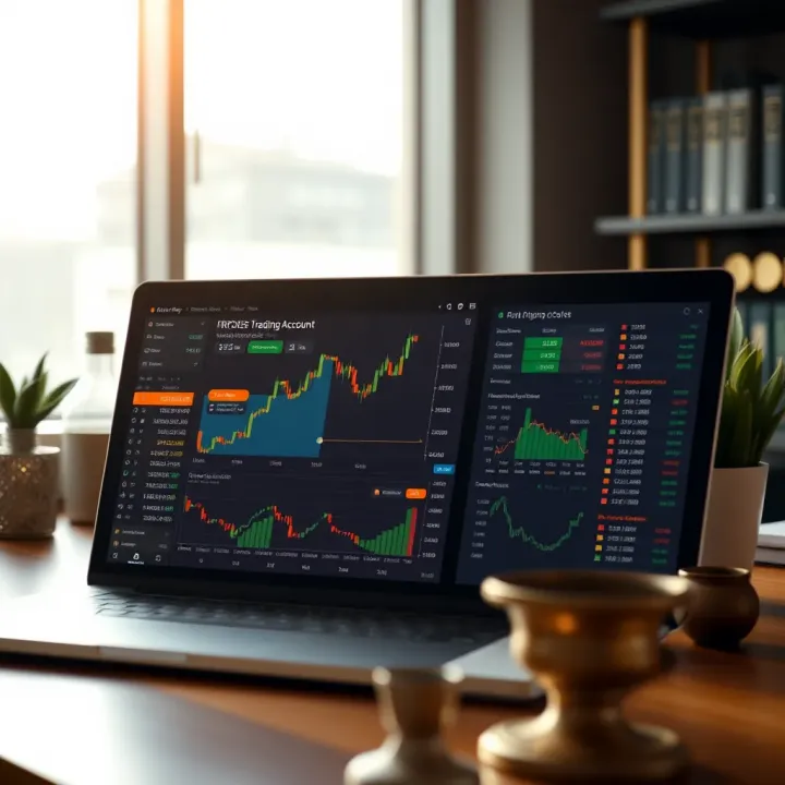 Essential Tips for Starting a Trading Account with RCG Visual representation of a trading account setup highlighting key tips for a smooth start with RCG