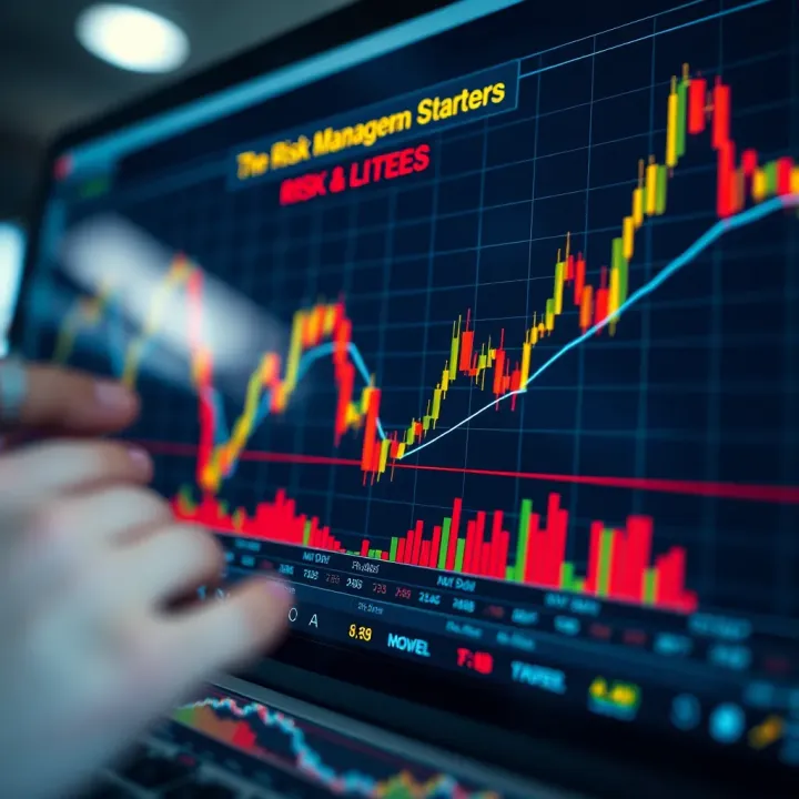 Graph illustrating risk management strategies and market behaviour analysis for traders