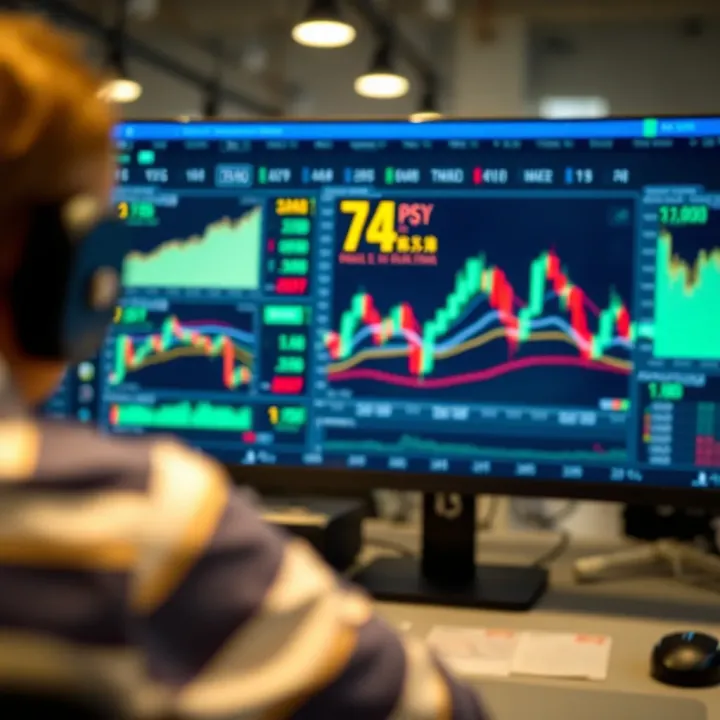 Utilizing Risk Management and Trading Tools in Volatile Markets Graphical interface showcasing risk management tools and trading indicators for volatile market conditions