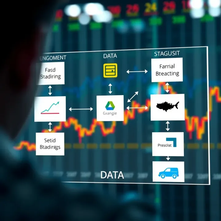 How Automated Trading Systems Operate in Financial Markets Diagram illustrating the function of automated trading systems with data flow and market interaction