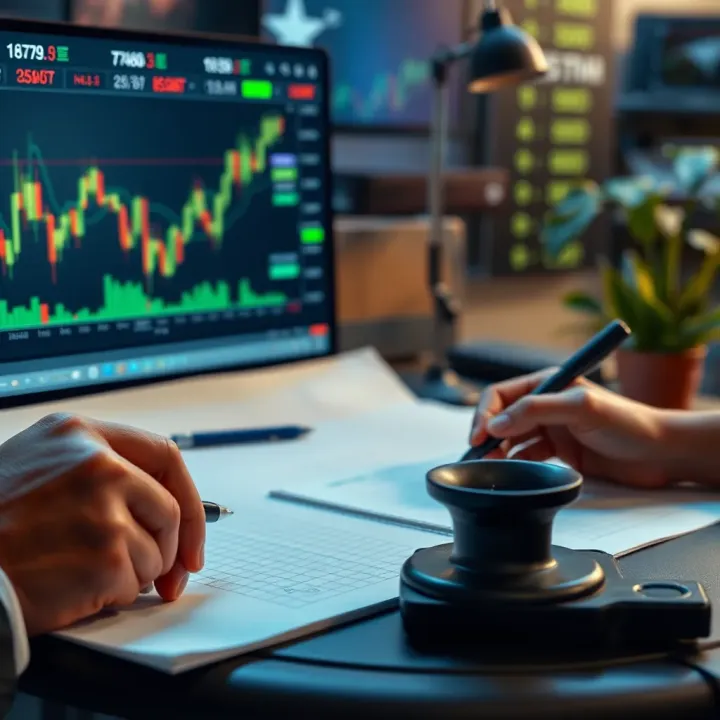 Developing Trading Strategies Using Demo Accounts Illustration of strategy development with charts and notes for improving trading skills using demo accounts