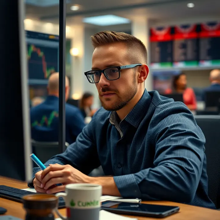 Confident Transition from Demo to Live Forex Trading Conceptual illustration of a trader confidently transitioning from demo trading to live trading