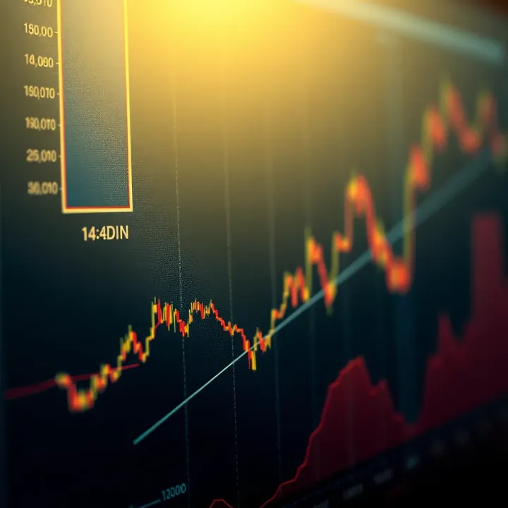 Graph showing the effect of free margin fluctuations on available trading capital in volatile market conditions