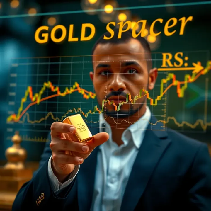 Risk Management Approaches for Gold Investments in the South African Market Conceptual illustration of risk management strategies for gold investment in South Africa incorporating charts and protective measures