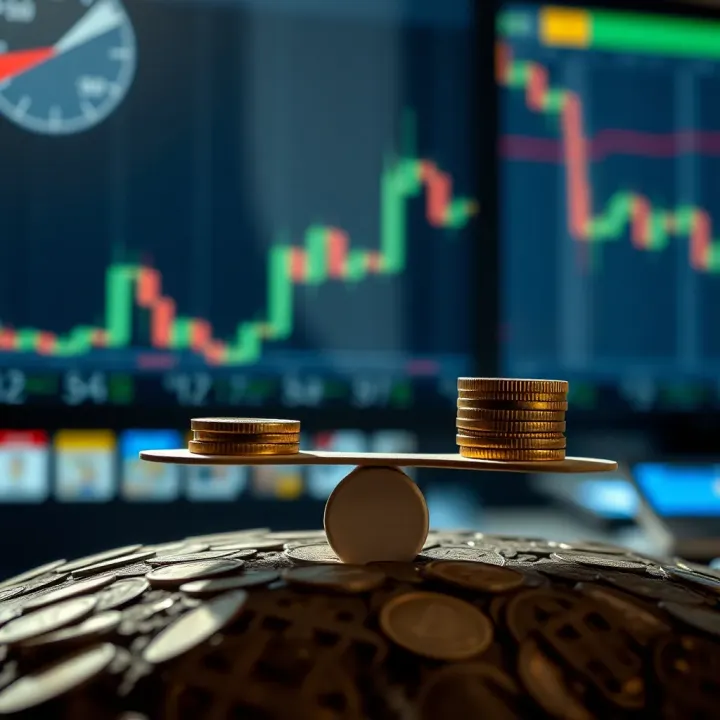 Visual representation of risk and return balance when using leverage in trading at RCG Markets