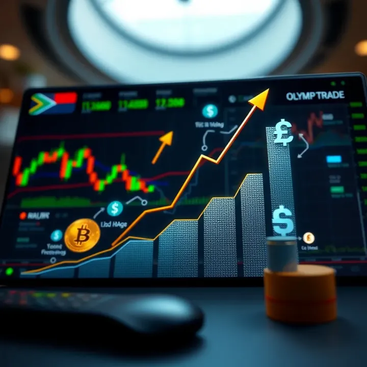 Conceptual illustration of financial growth with upward trending graphs, currency symbols, and strategic planning icons