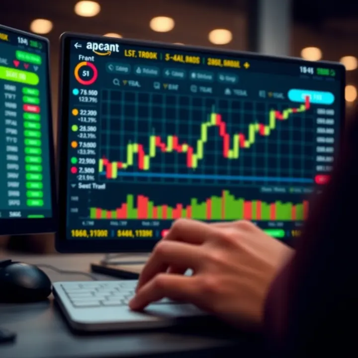 Pocket Option Demo Account Trading Interface Overview User interface of Pocket Option demo account showing trading chart and options