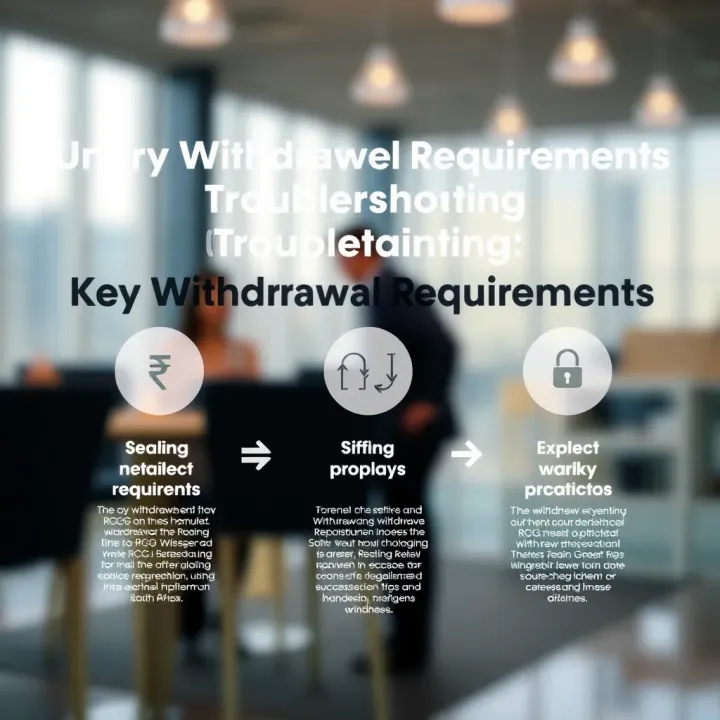 Key Withdrawal Requirements and Troubleshooting Guide for RCG Diagram showing key withdrawal requirements and troubleshooting tips for RCG platform