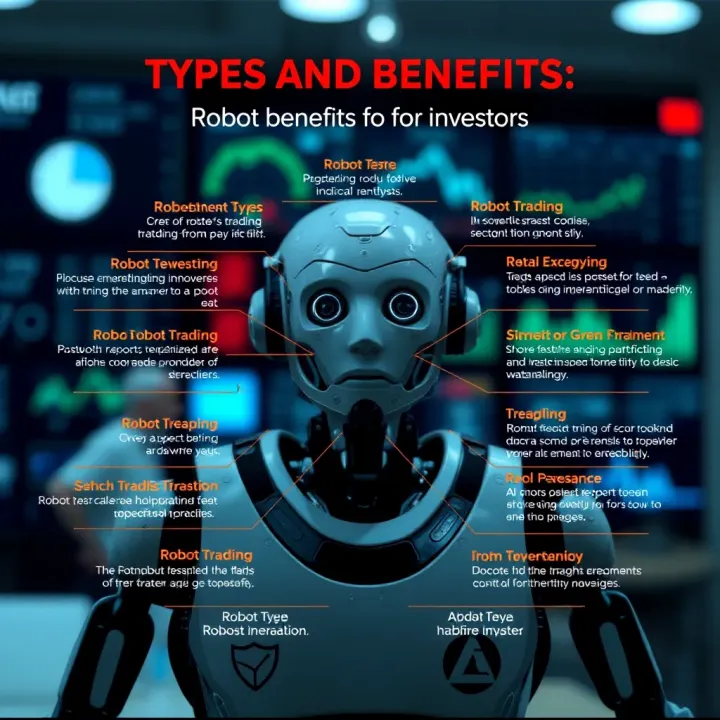 Types and Benefits of Robot Trading for Investors Graphical representation of robot trading types and key benefits for investors