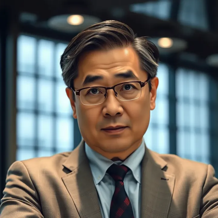 Portrait of Takashi Kotegawa in a professional setting with a focused expression